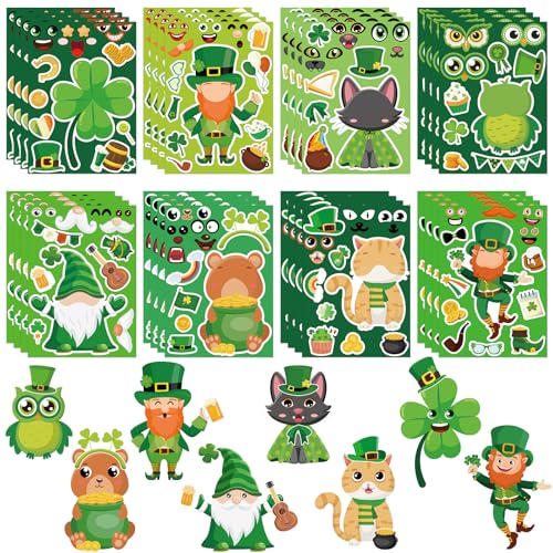 32 Sheets St. Patrick's Day Stickers, Creative Fun Make Your