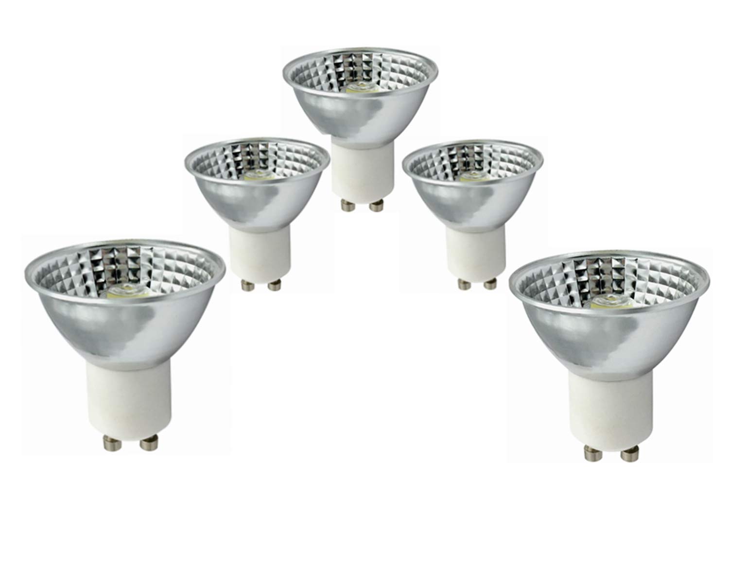 Lampadina LED non dimmerabile GU10, angolo di apertura a 45 gradi 350-400 Lumen, 3000K / 6000K, 5-Watt (equivalente a 50 watt), confezione da 5 LLPYLED (Color : Cool white)