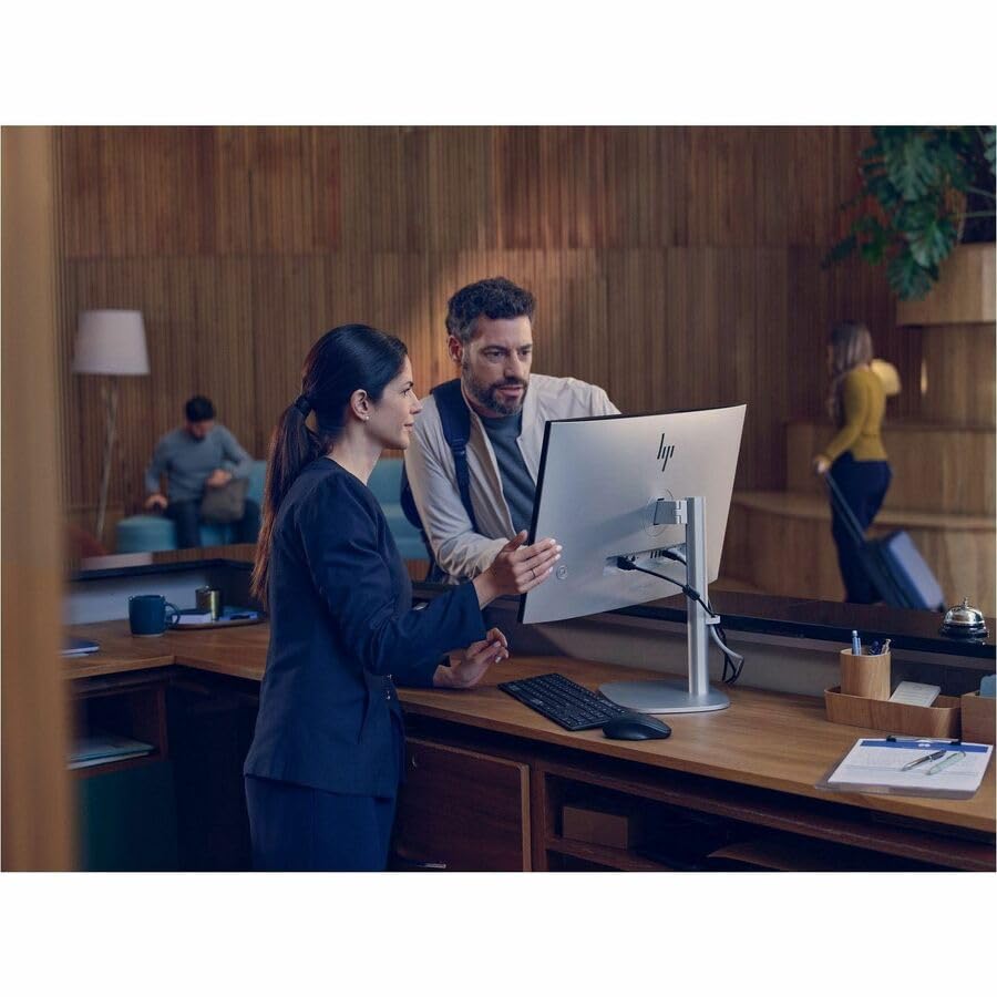 Image of HP EliteStudio 8 AiO G1i All-in-One Computer - Intel Core Ultra 5 235 - vPro Technology - 16 GB - 512 GB SSD - 23.8 inch Full HD Touchscreen - Desktop - Pike Silver - Intel Q870 Chip - 1920 x 1080 - Windo