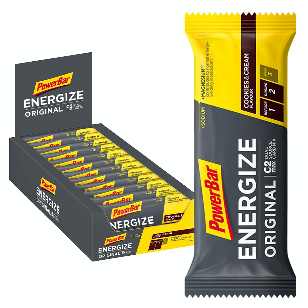 Powerbar Energize Bar (15x55g) Cookies & Cream - Batony - Batony energetyczne