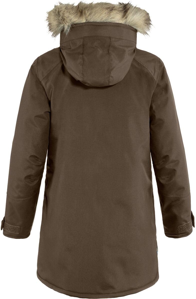 Fjallraven Nuuk Parka Women's Synthetic Insulated Jacket, Dark Oak, S