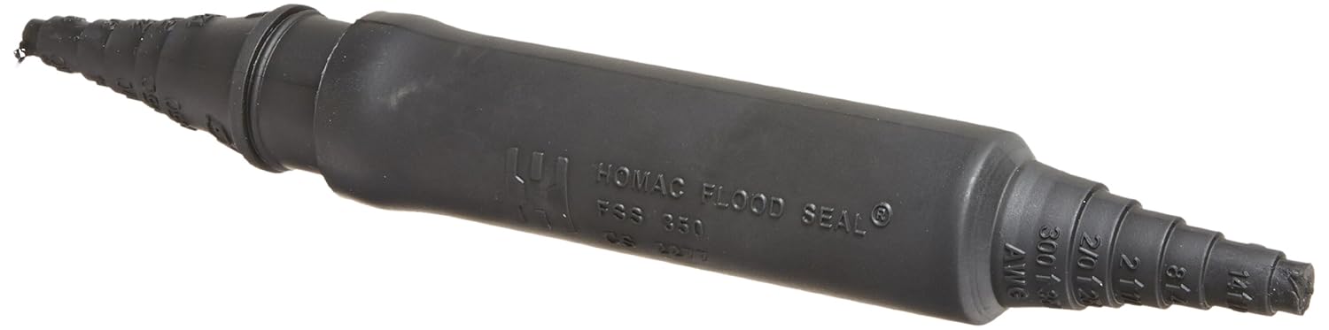 NSI RSK-2/0 Direct Burial Splice Kit with Rubber Cover, 14-2/0 AWG Wire Range, 1.88" Length