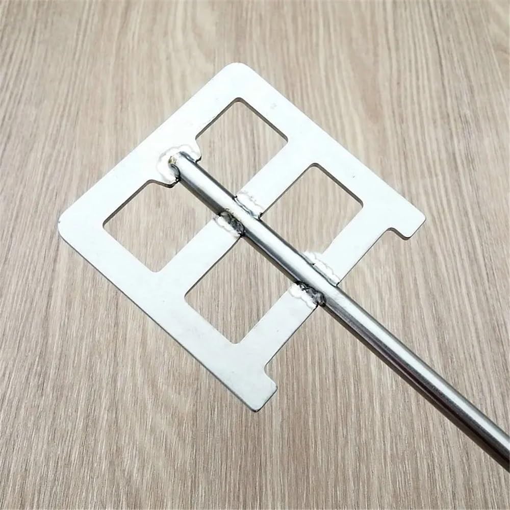 Varillas agitadoras suspendidas, Paleta agitadora de laboratorio de altura for vaso de precipitados de acero inoxidable 304, varios tamaños(120x8x500mm)