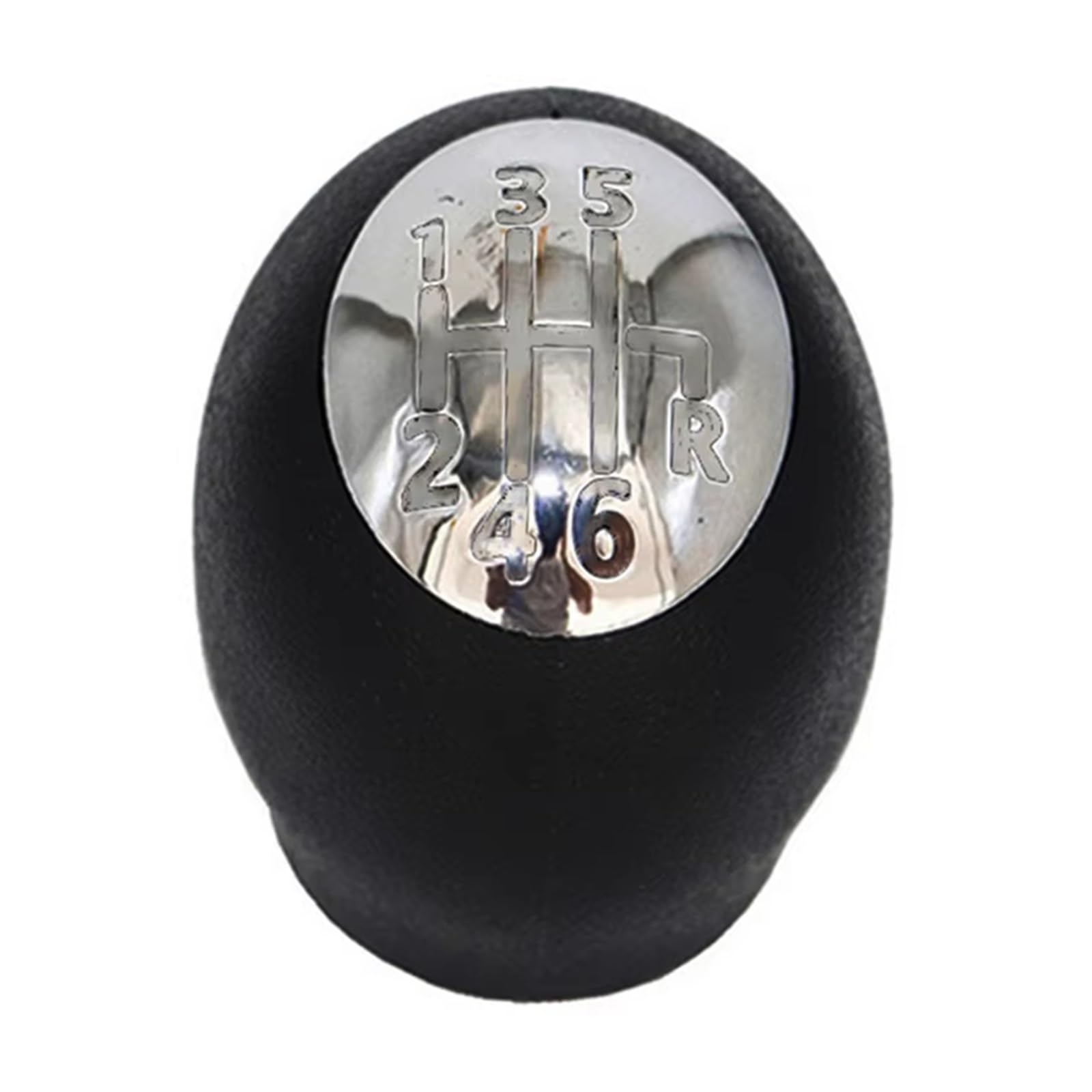 Axexnejv Chrome Knob Shift Gear Lever Knob For Megane 2 Ii Mk2 2002-2009 Gearbox Gaiter Stick Cover 6 Speed Gear Shift Knob Boot Lever Gear Shifter Knob Handle(Chrome Knob)