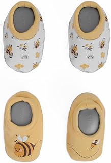 junior Baby Girls Patterned Booties P/2 Autumn Accessory Set