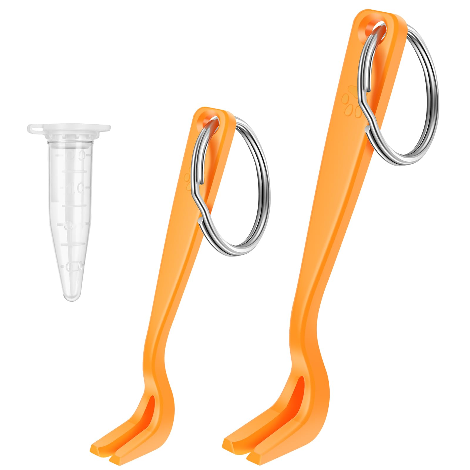 Tick Remover Tools, Tick Tweezers Removes Head for Dogs Cats Humans Keyring