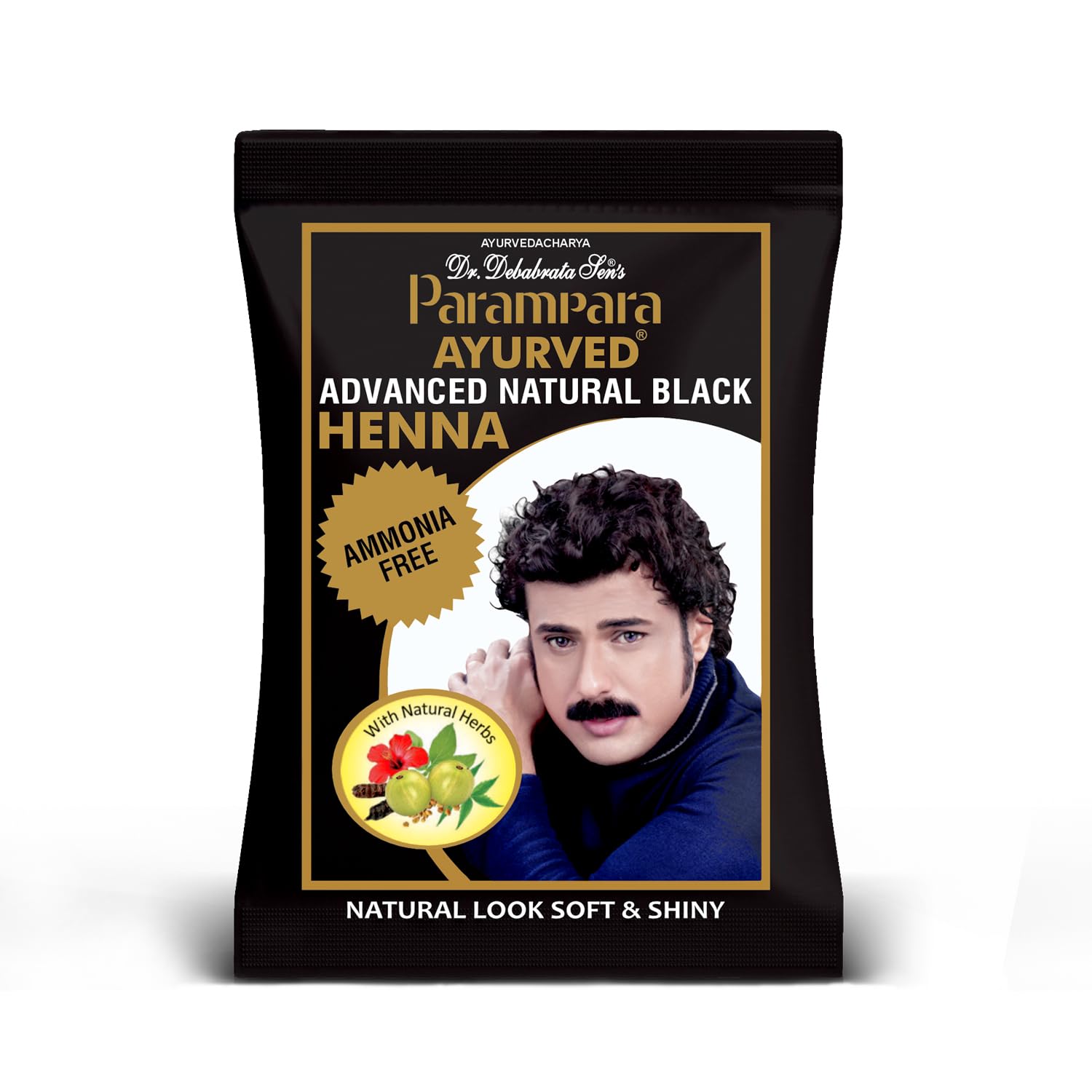 Parampara Ayurved Advanced Natural Black Henna Powder | Chemical Free | Men & Women | Herbal Hair Colour | Enriched with Coffee Methi Amla Bhringraj Hibiscus Shikakai Reetha | 20g Pack of 10 | 200g-image-41