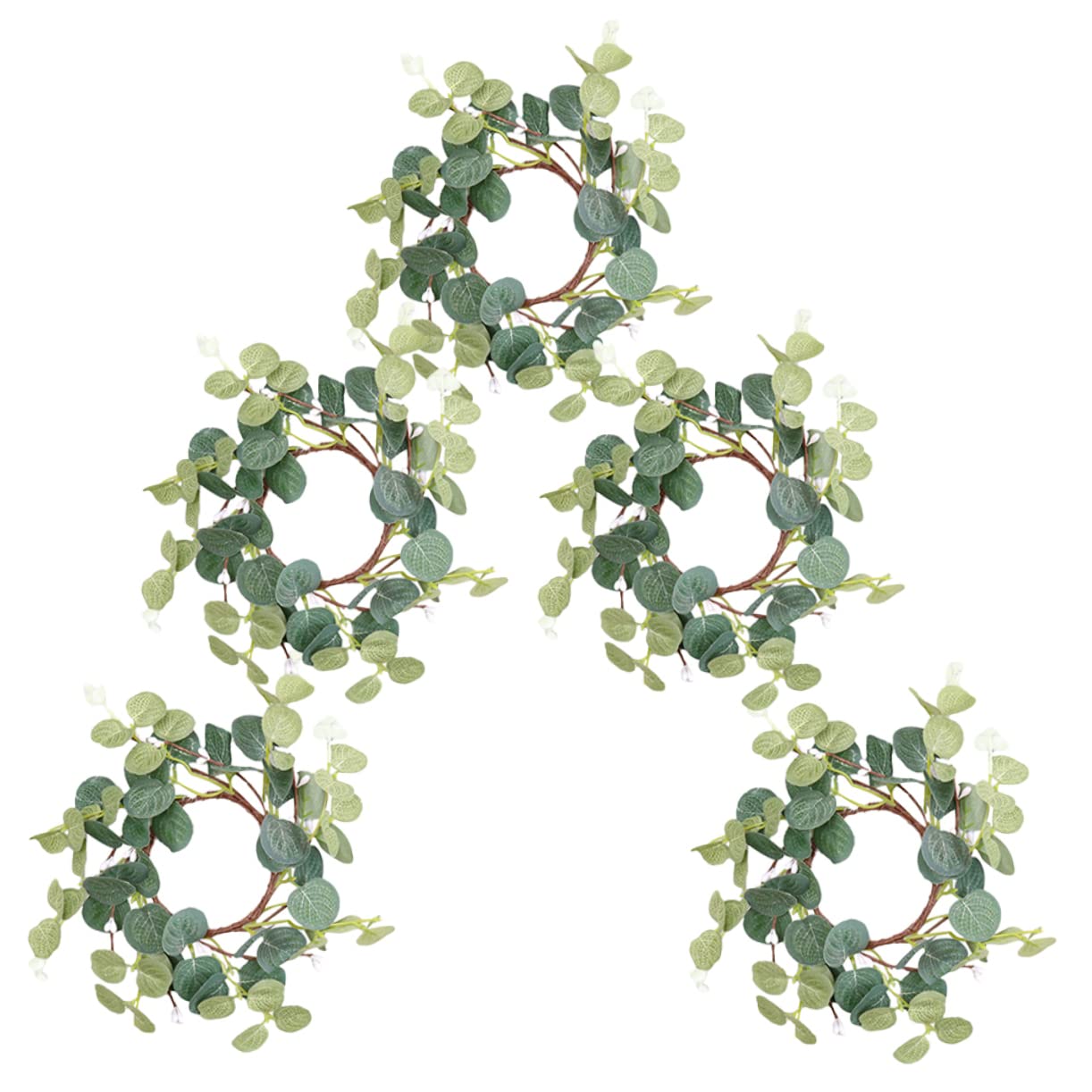 Zerodeko 15stücke Teiliges Künstlicher Eukalyptus Für Kerzen Dekorative Tischkränze Für Hochzeiten Partys Und Wohnräume Und Beeren Für Eleganten Stil