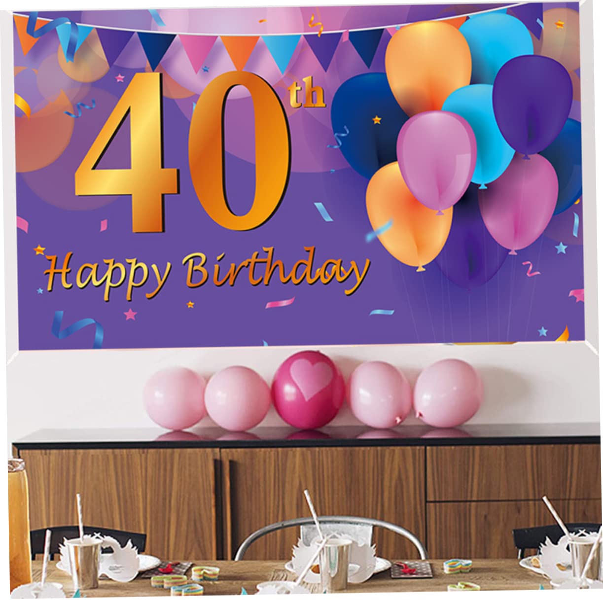 Gatuida 3pezzi Decorazioni Premium Per Compleanno Striscione Design Accattivante Per e Speciali