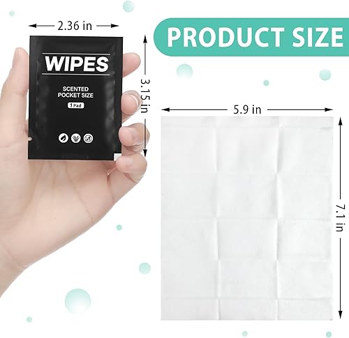 Miniatura 2 de 400 piezas de toallitas húmedas para el trasero para mujeres, toallitas envueltas individualmente para mujeres, hombres, viajes, limpieza de manos,