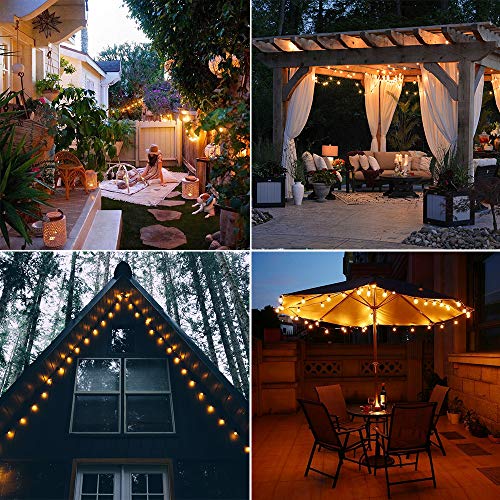 Ulanox Lichtsnoer op zonne-energie, voor buiten, 7 m, 50 leds, 8 modi, IP65 waterdicht, voor binnen en buiten, Kerstmis, lichtketting, voor kamer, tuin, feest, balkon, warm wit, decoratie - Image 7