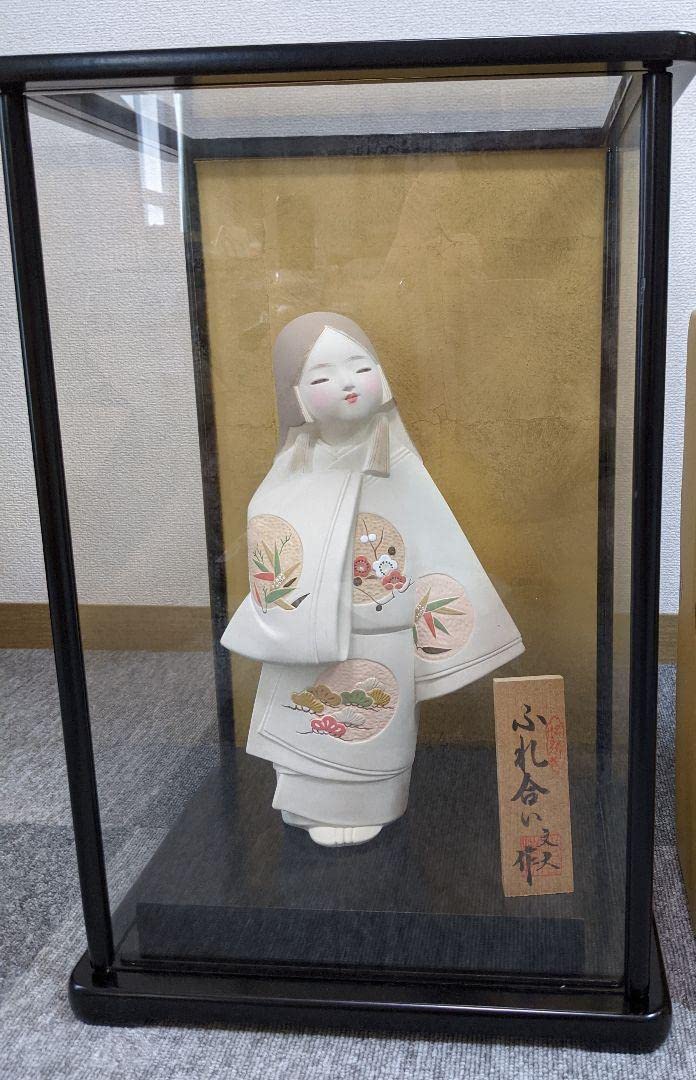 Amazon.co.jp: 博多人形 ふみお松尾文夫 伝統工芸士 ふれ合い ガラス