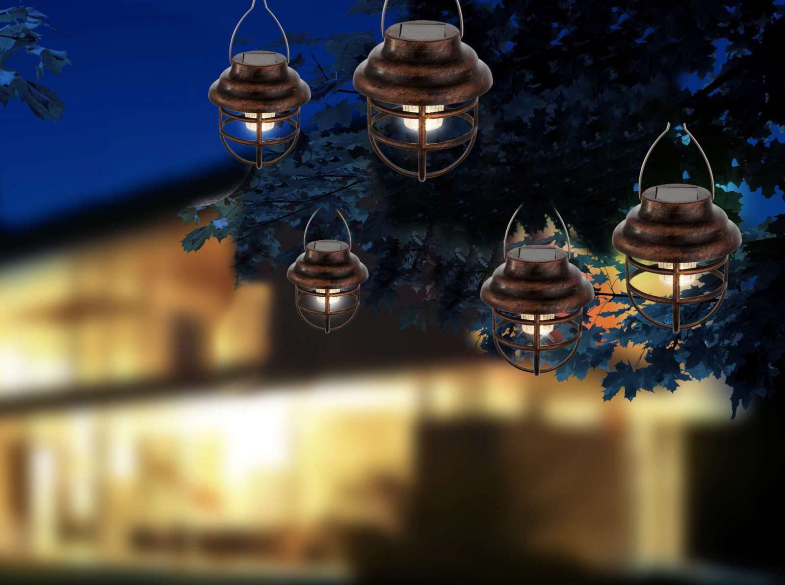 Solar Led Garden Lanterns Qoosea Solar Lantern Outdoor Garden Decor