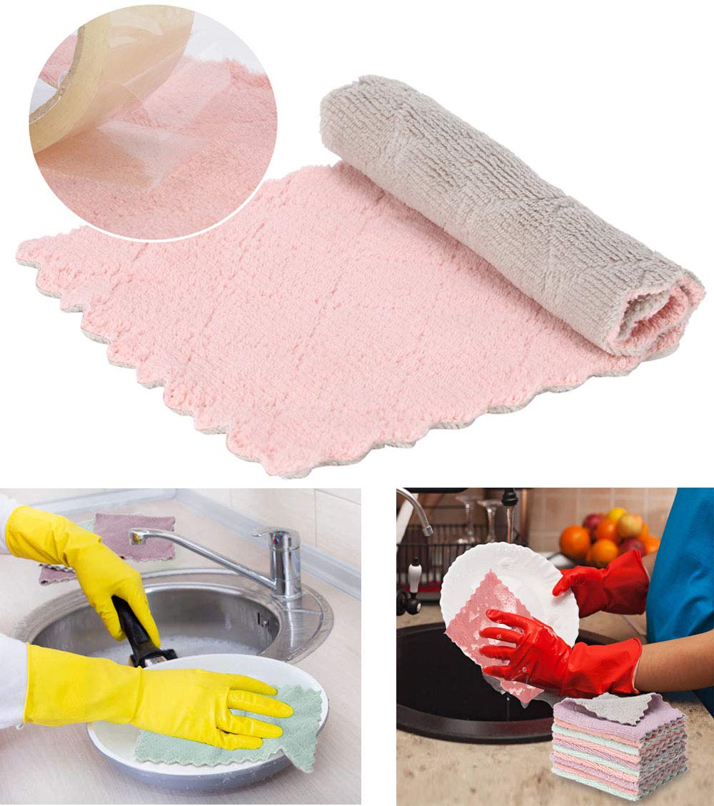 5/10/20Pcs Panno Da Cucina in Microfibra Asciugamani Super