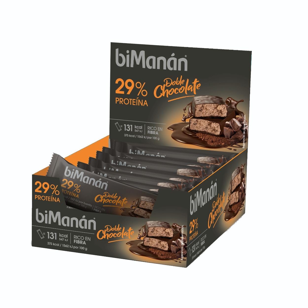 biManán BeFIT Batonik proteinowy z podwójną czekoladą, 20 sztuk