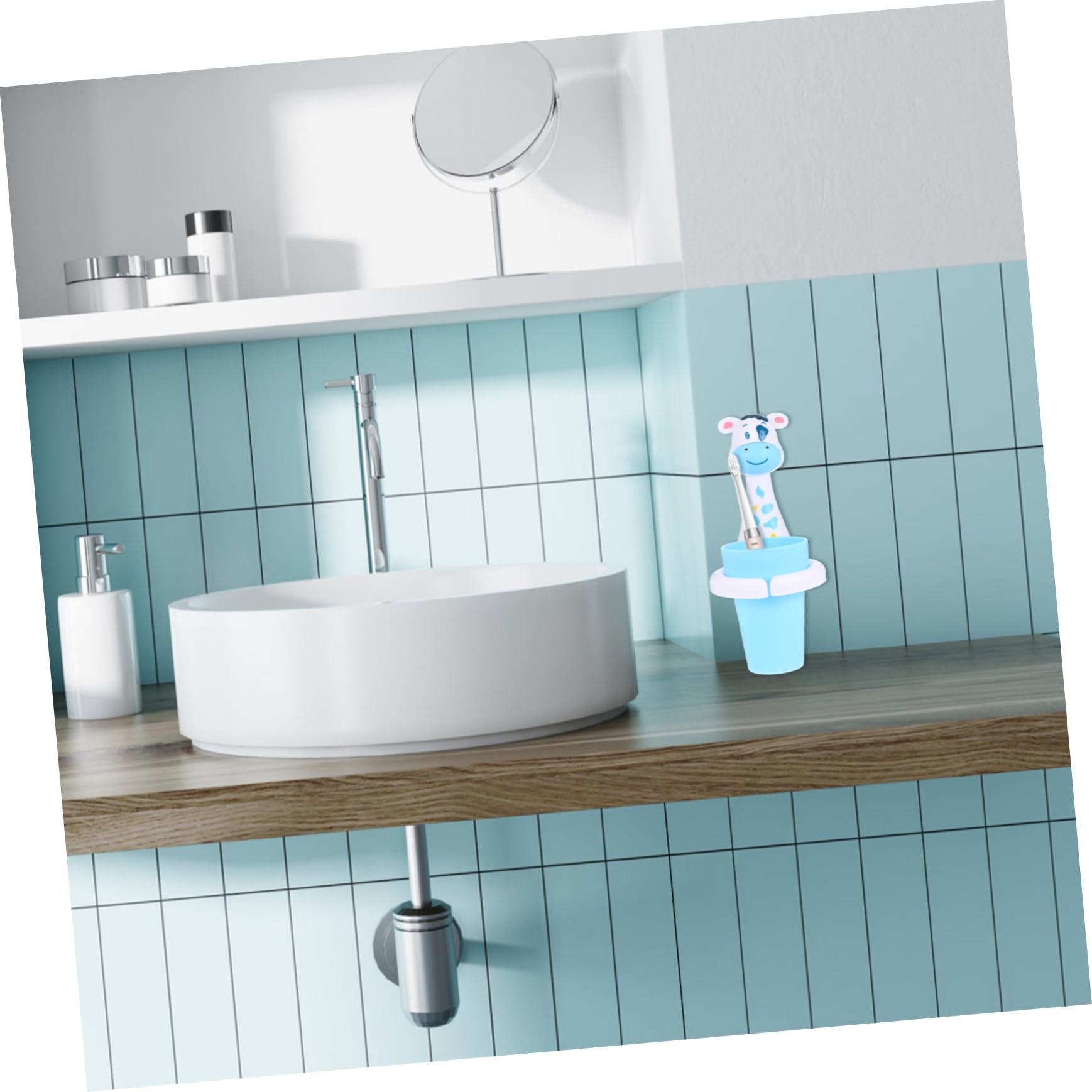3juegos Soporte De Pared para Taza De Cepillo De Dientes Organizador Diseño Sin Taladrar para Familiar y De Instalar
