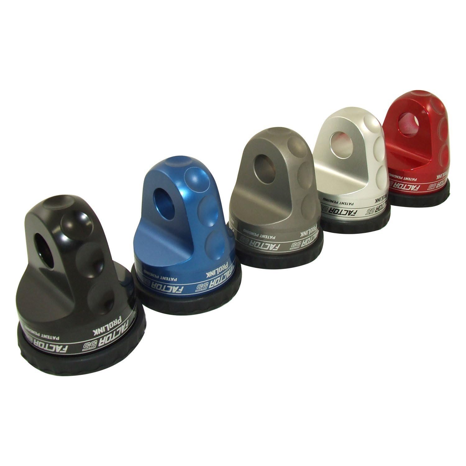 Factor 55 ProLink Winch Shackle Mount for Large Overland and Military-Style Vehicles, Fits Lines Up to 1/2" Diameter - Red