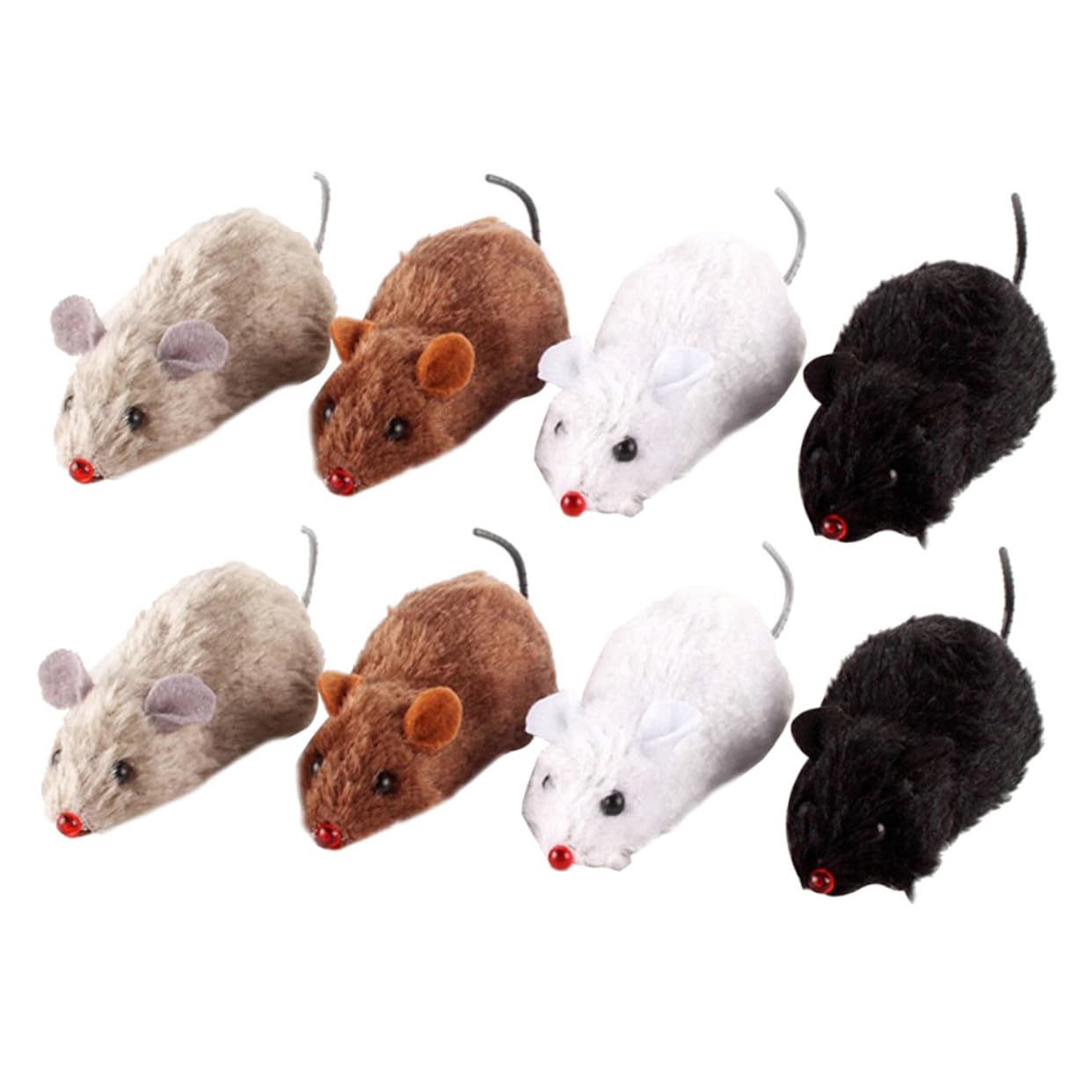Ratones de peluche sin pilas para gatos que sufren aburrimiento y falta de ejercicio