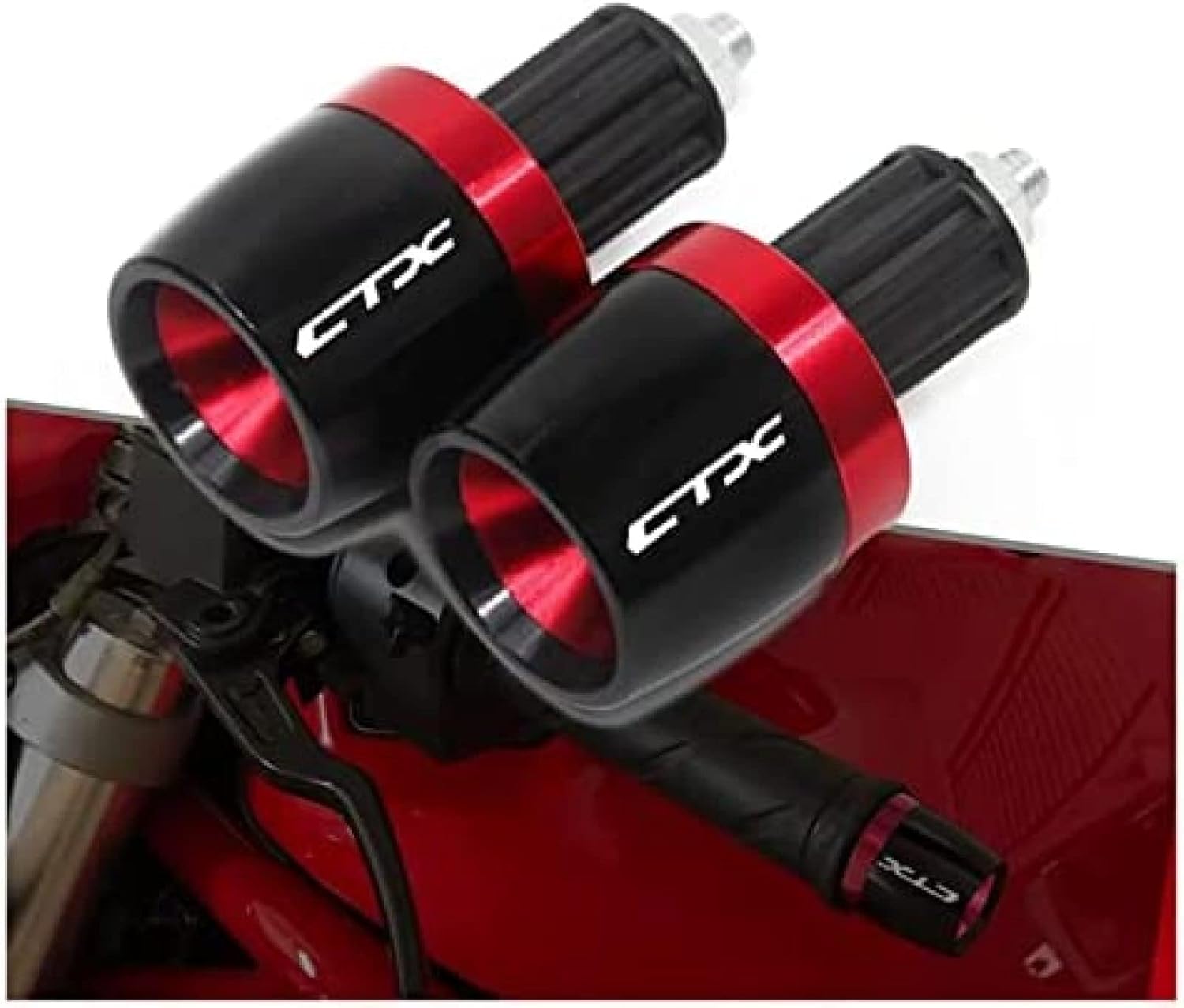 Motorcycle Handlebar for H-onda CTX 700 750 CTX700 CTX700N CTX750 Motorcycle Balance Sliders Grips Plug CNC Handle Bar Ends,Red