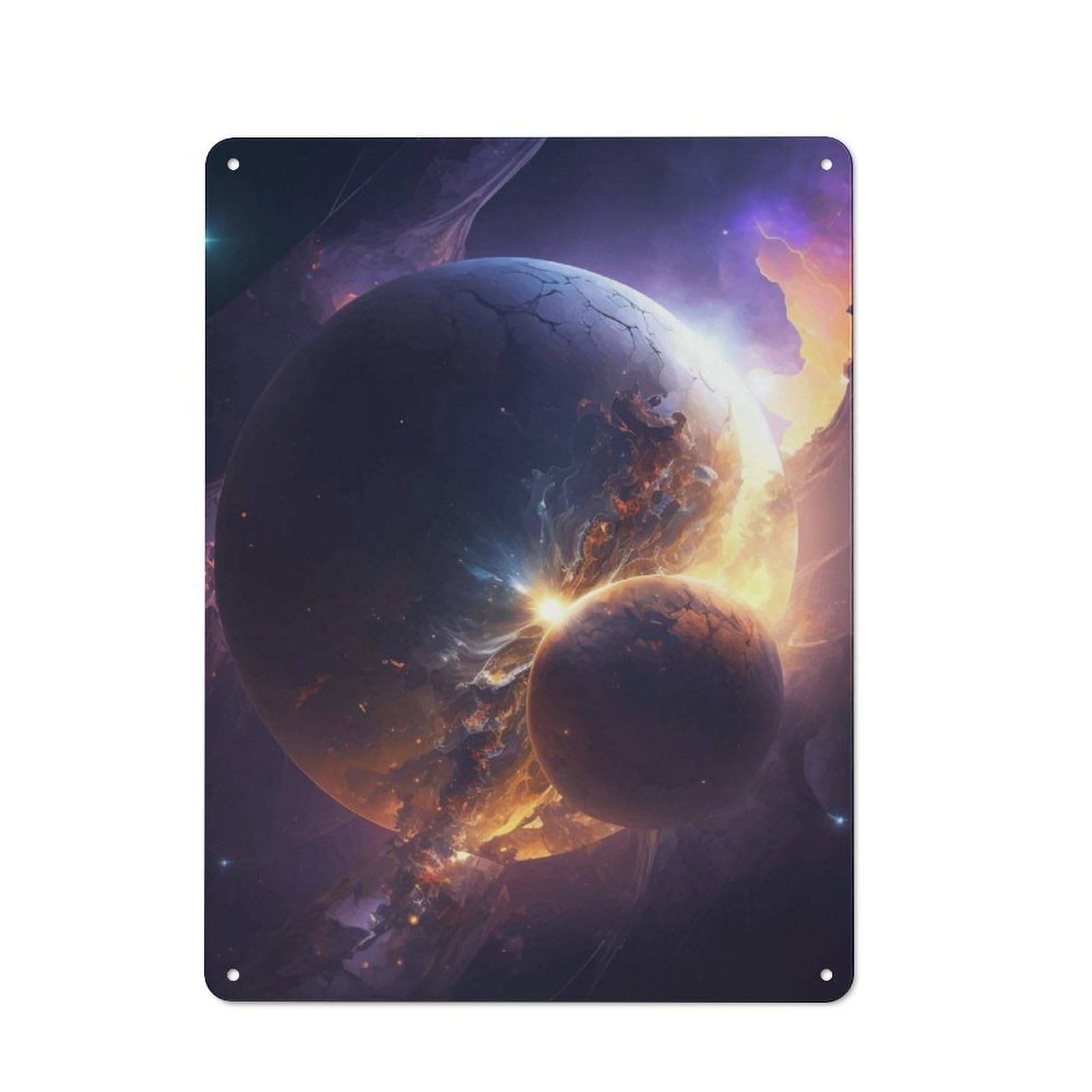 Space Metal Gift Sign 40x30cm, Vintage Home Wall Decor for Home, Shop, Pub Or Studio Wall
