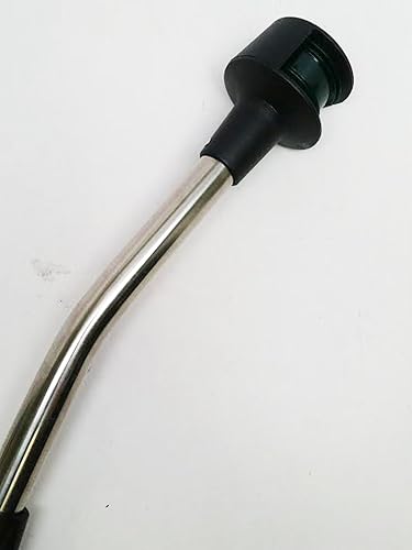 Miniatura 3 de Navegación de barco marino rojo verde bicolor 12" enchufe en arco luz con poste en ángulo