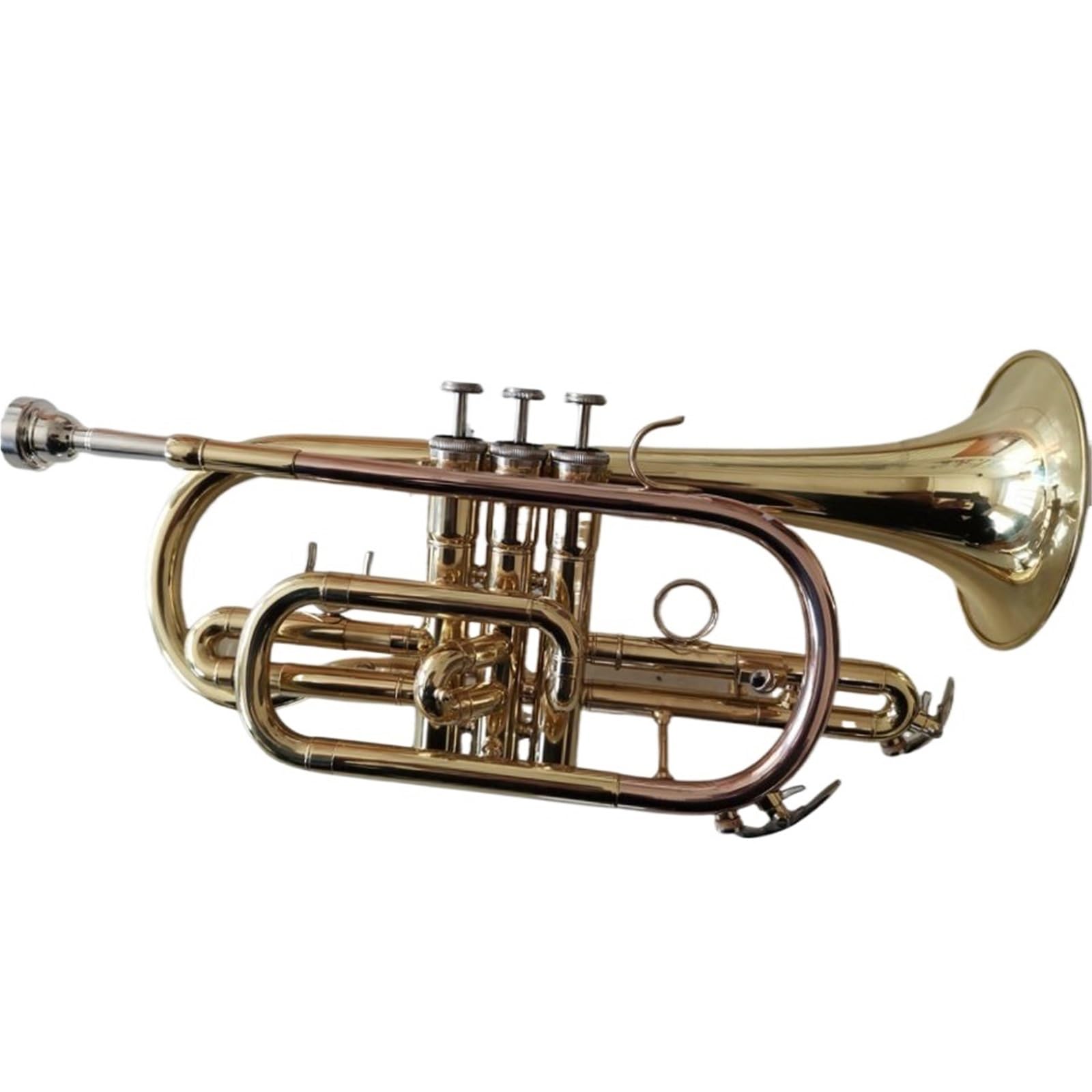 Trompete Trompete Kornett Instrument Professioneller Messingkorpus B Flat Tune Goldlack Kornett
