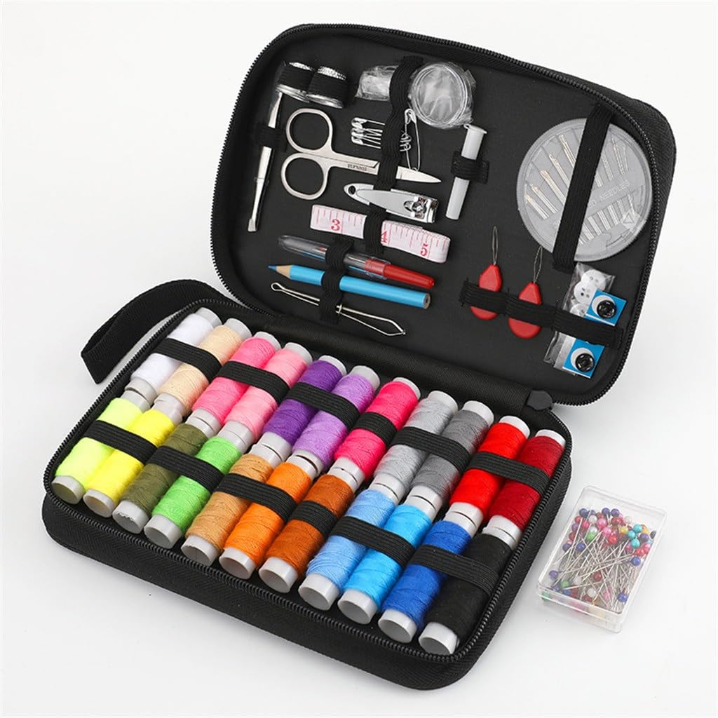 Kit de Costura de Viaje para el hogar, Juego de Costura, Caja de Costura Multifuncional