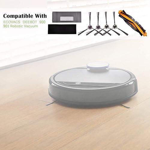 Miniatura 7 de HMHAMA Piezas de repuesto para ECOVACS DEEBOT 900 901 Accesorios para aspiradora robótica Kit de repuesto de filtro de cepillo principal, 1 cepillo