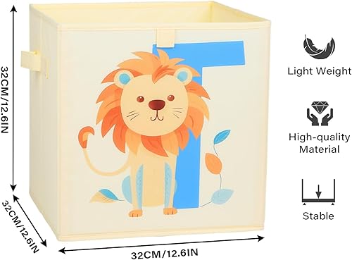 Miniatura 2 de Caja de juguetes grande para niños, 4 piezas, caja de almacenamiento de juguetes Oxford plegable con asas para niños y niñas, caja de juguetes