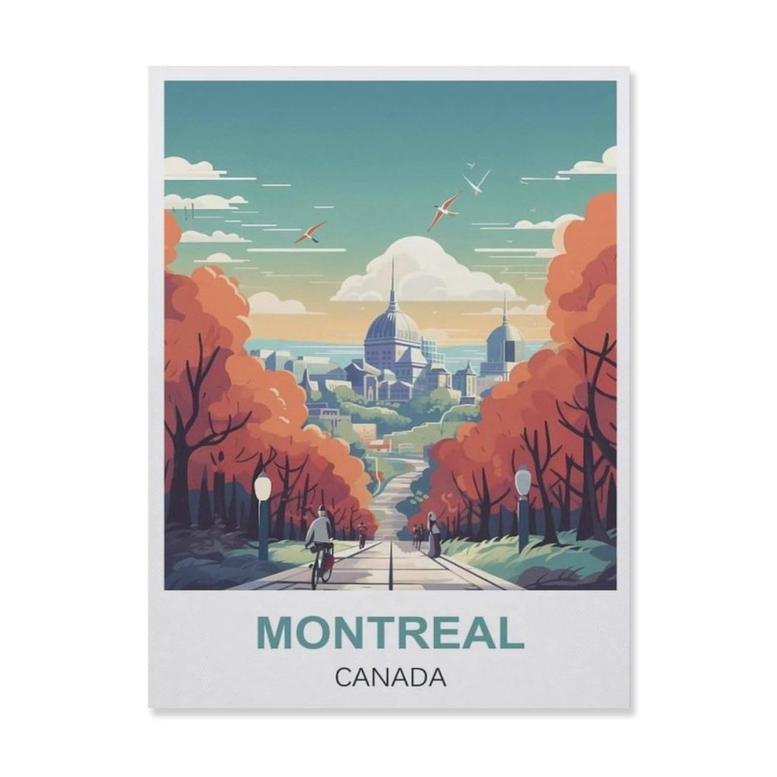 Metal Tin Sign，Montreal Canada(30x40cm）