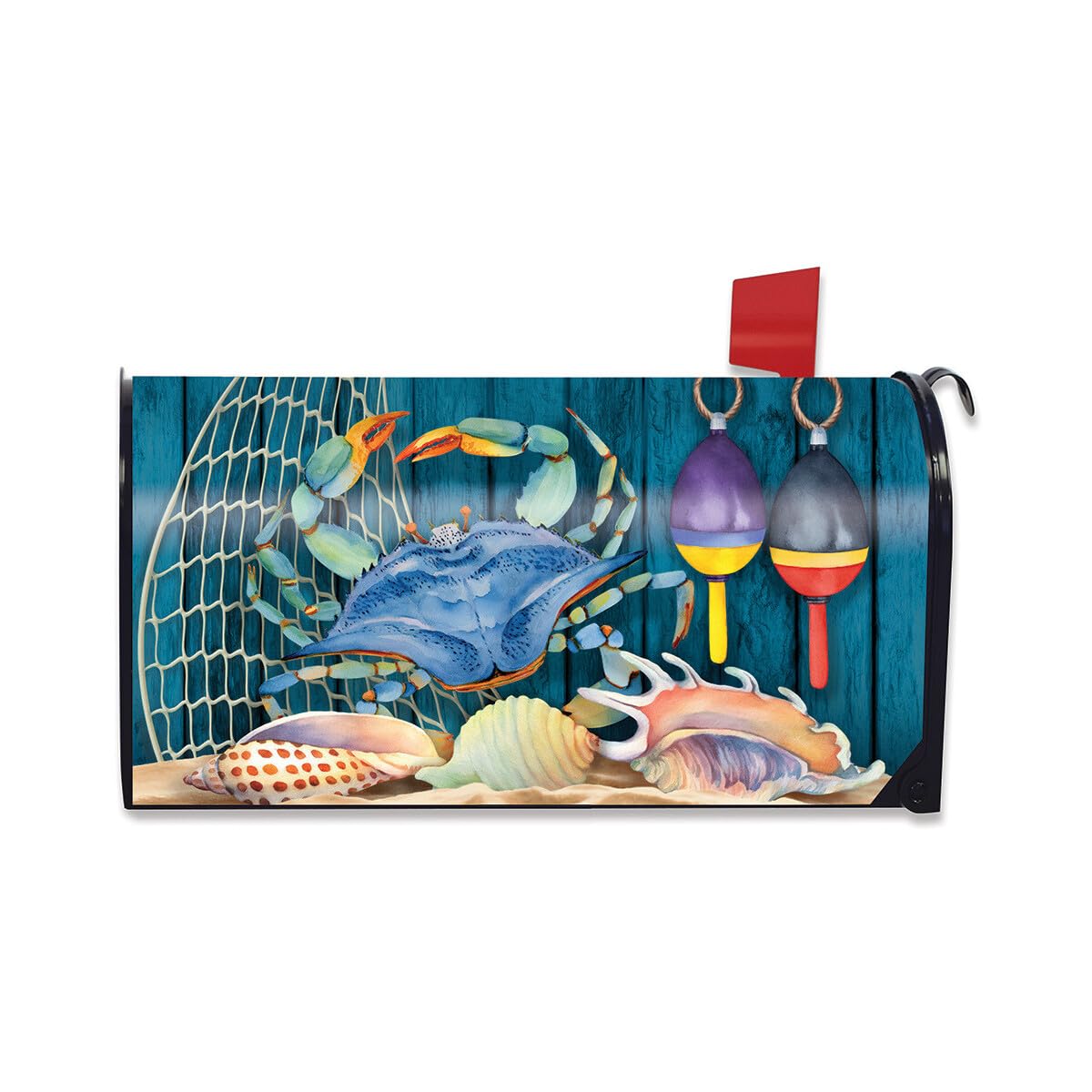 Briarwood Lane Mailbox Cover - Standard Size - Crab Walk Summer for Summer Mailbox Cover