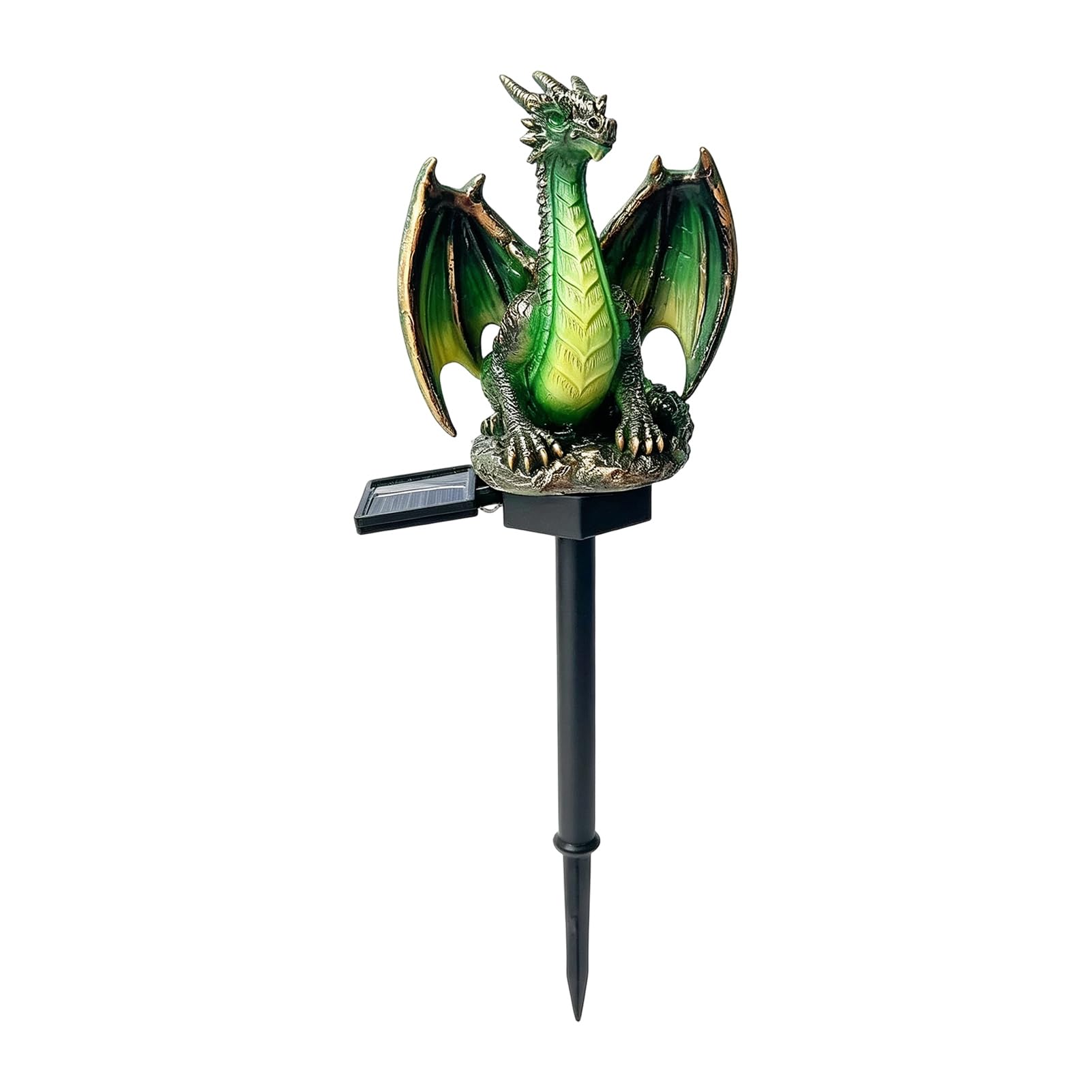 Solar Dragon Garden Light, Waterproof Gothic Resin Statue Decor