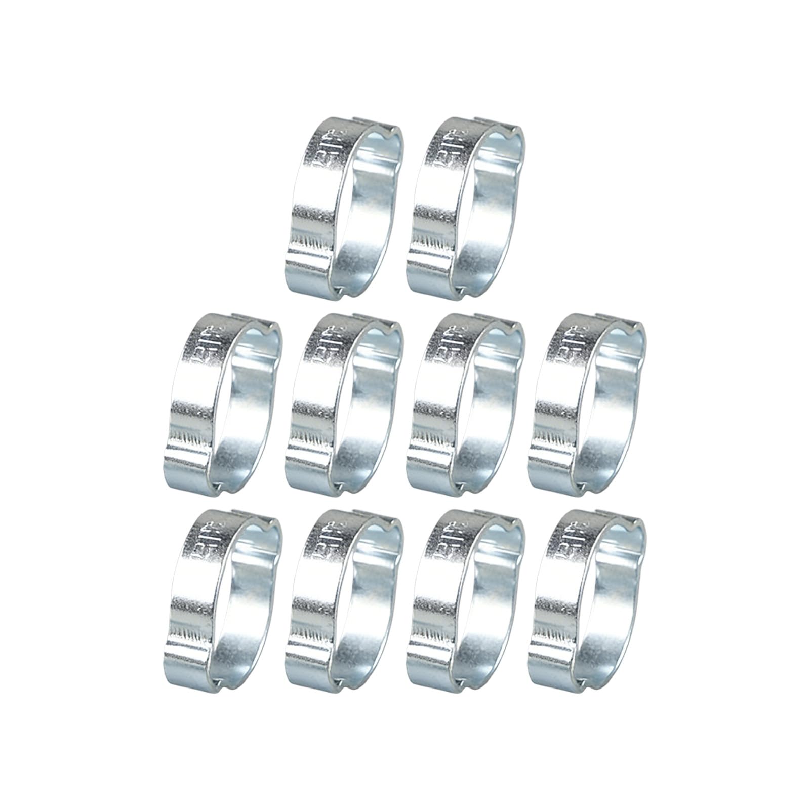 Kaeltsyn H 10Pcs 304 Steel Double Eared Ose Clamps Double Ear Ose Clamps Suitable For Water Oil & Pipe Connection Water Pipe Clamp