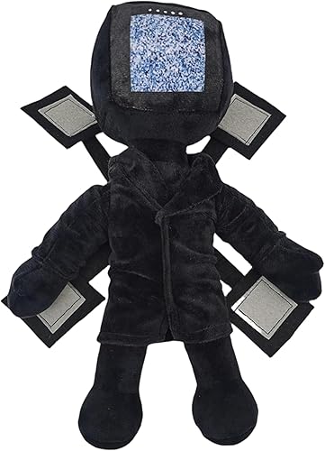 TQJOUJOU Skibidi Toilet Titan Speakerman - Juguete de peluche, juguete de peluche de juego de terror, Speakerman Boss de peluche, regalos