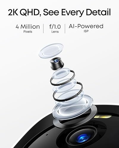 Miniatura 3 de eufy Security eufyCam E40 Kit de 4 cámaras (HomeBase 2), cámara de seguridad solar inalámbrica para exteriores, resolución 2K con panel solar