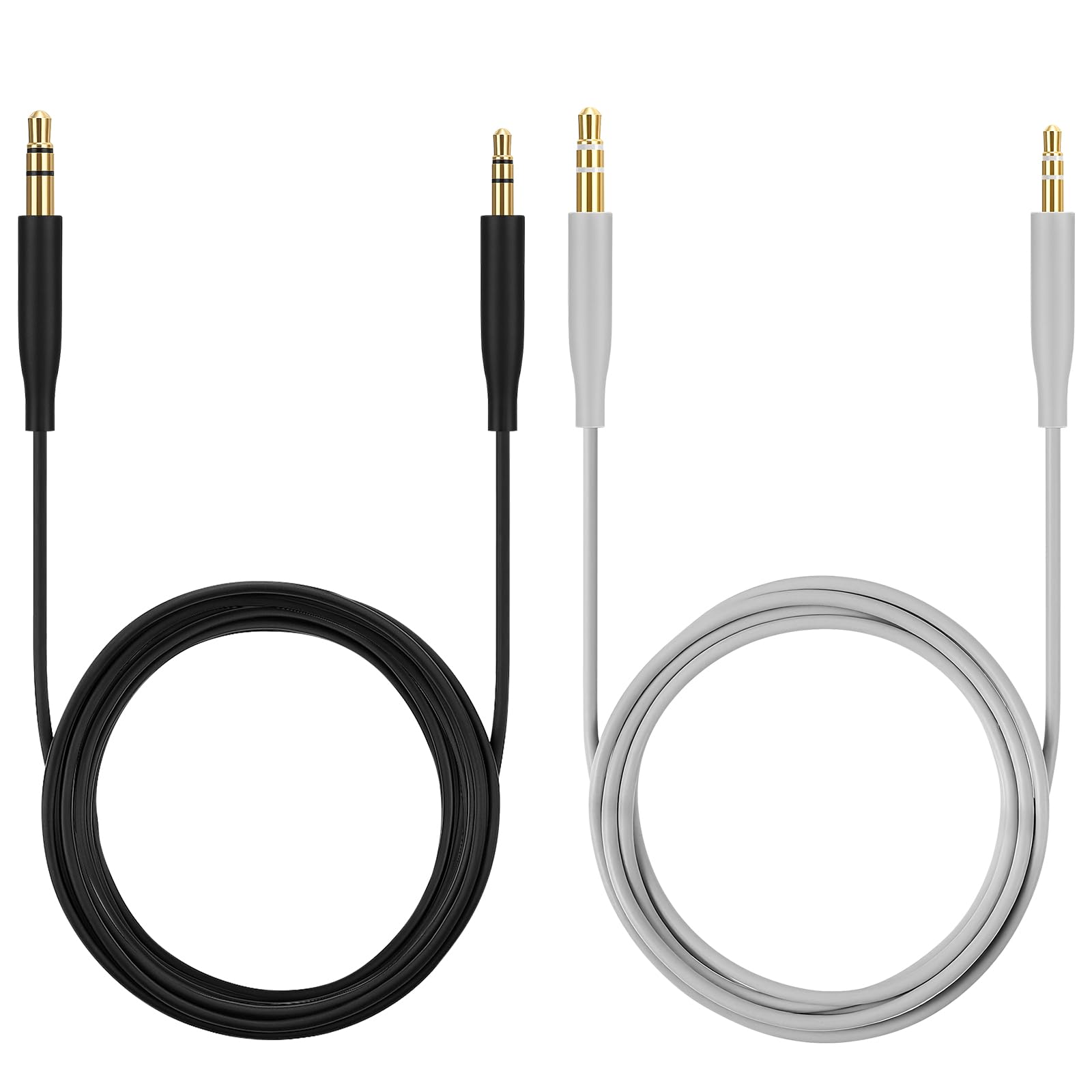CLANMOU 2Pcs Replacement Audio Cable Cord Wire, 3.5mm to 2.5mm Audio Cable for Bose QuietComfort QC45 QC35II QC35 QC25 NC 700 Soundlink Soundtrue