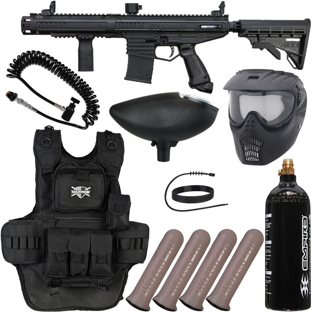 Action Village Tippmann Stormer Elite Dual Fed Heavy Gunner Paintball Gun Package Kit