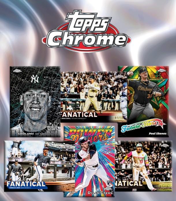 Amazon.com: NEW 2025 CHROME Baseball Trading Card MEGA Box - Bonus