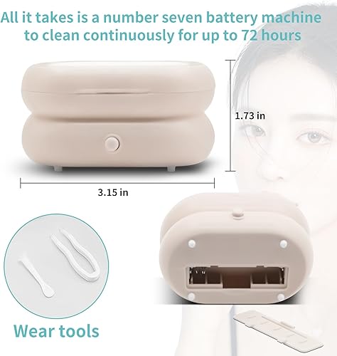 Miniatura 2 de Limpiador de lentes de contacto, limpiador ultrasónico portátil para lentes de contacto, máquina de limpieza de lentes de contacto, lente suave de