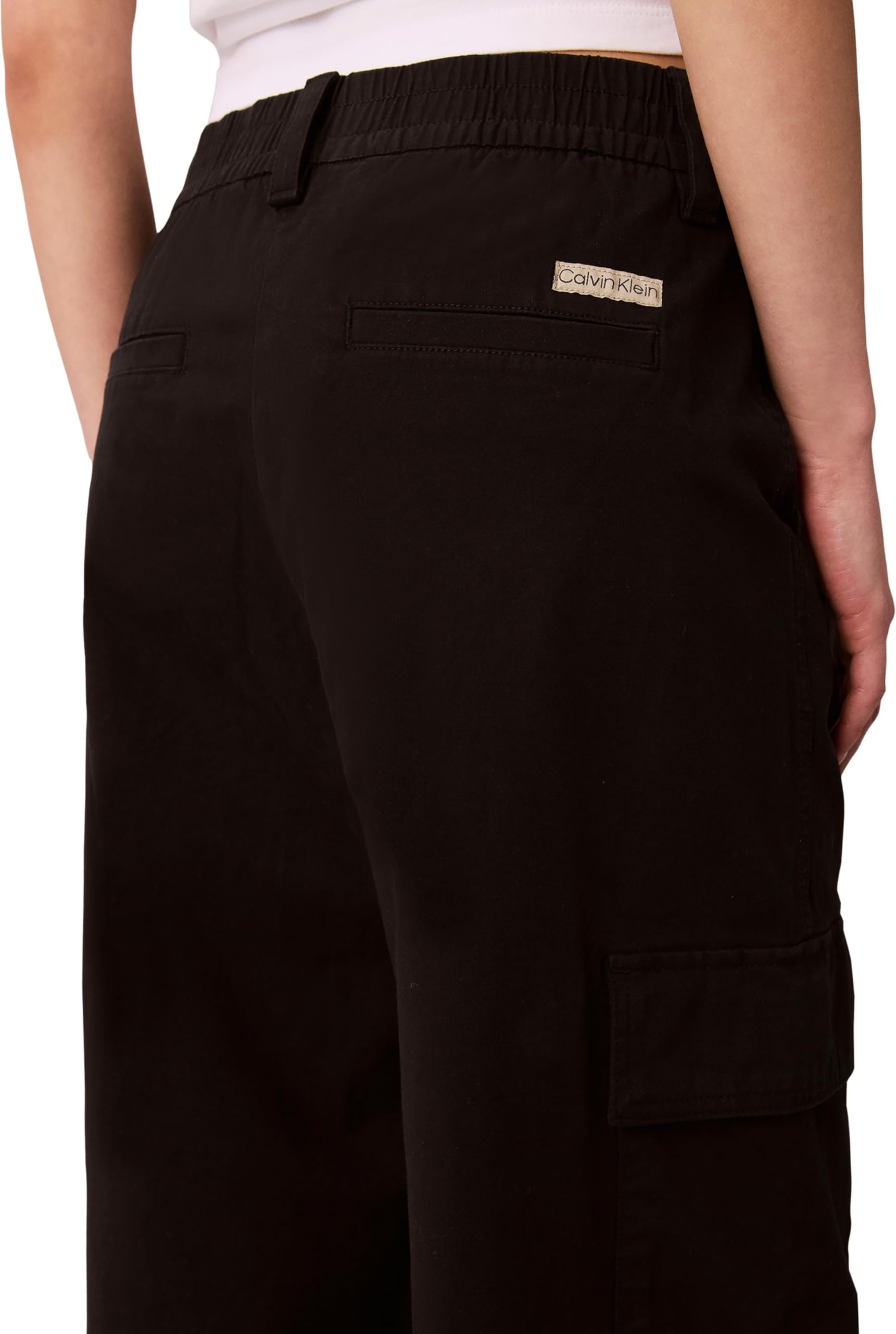 Calvin Klein - Cotton Ewaist Cargo Pant Lv047f623g, Pantaloni Casual Donna