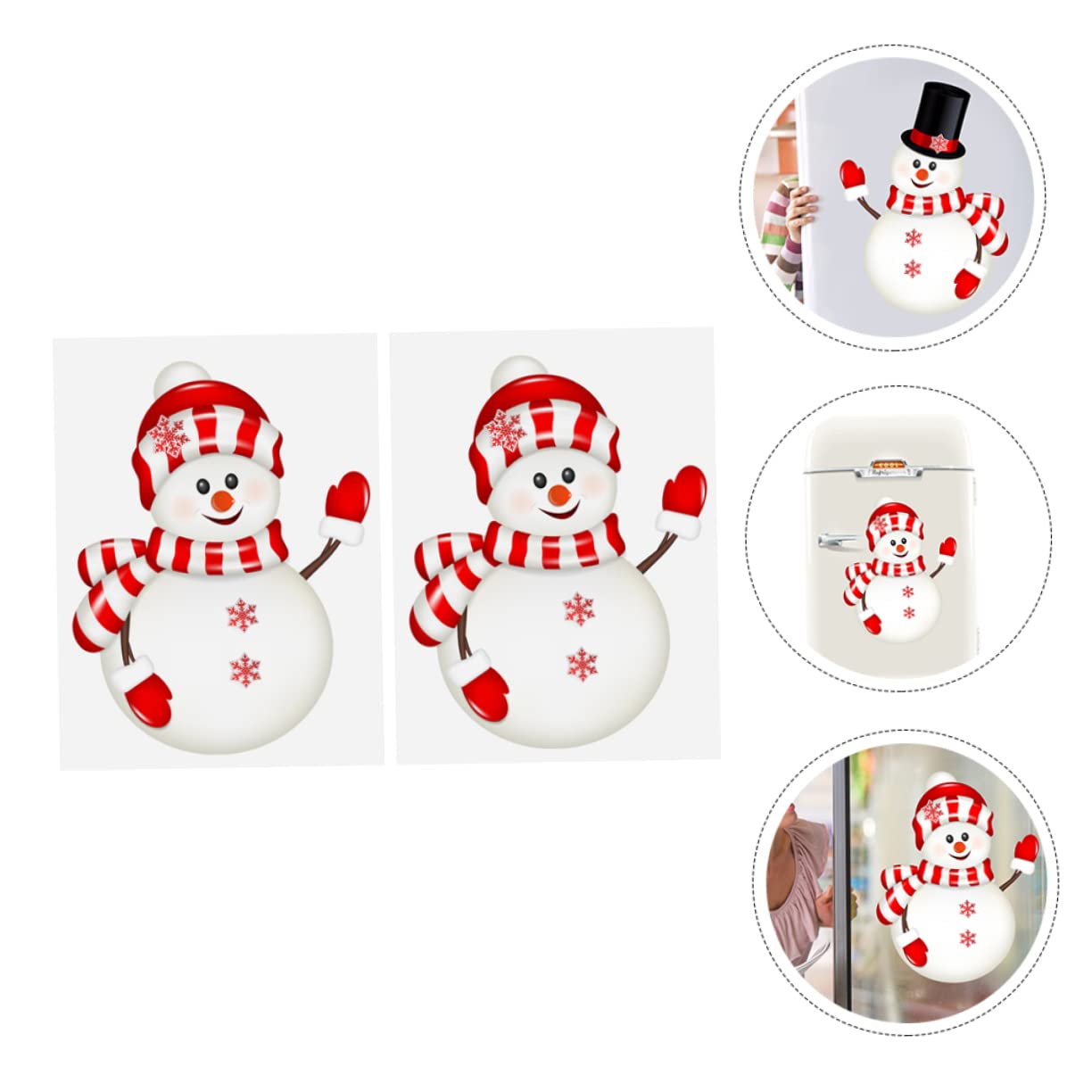 Cabilock 6 Pieds Lot De 6 Autocollants De Fenêtre En Spray De Neige Autocollants Muraux De Noël Autocollants De Fenêtre Décorations De Noël Sets De Table Pour Décorations De 2Sheets * 6