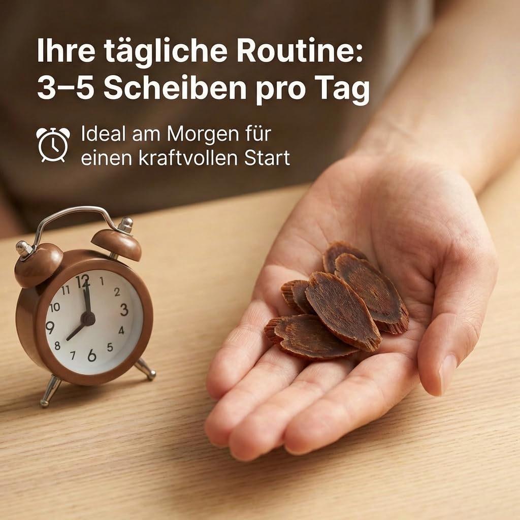 JQ Roter Ginseng Wurzel, getrocknet & geschnitten, 100g, 6 Jahre | Panax Ginsengwurzel, Scheiben 1-2cm · Naturbelassen ohne Zusätze · Asiatische Kräuter für Aufguss & Wohlbefinden · Vegan