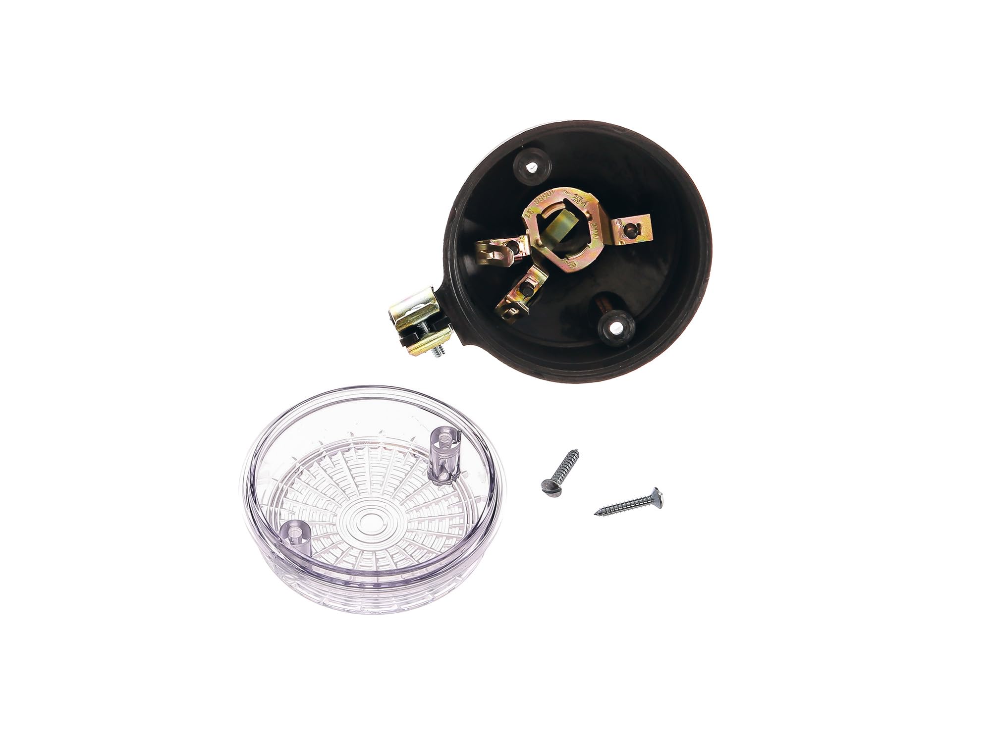 AKF Set: 4 weiße Blinker rund, komplett inkl. Blinkerträger verzinkt - für Simson S50, S51, S70