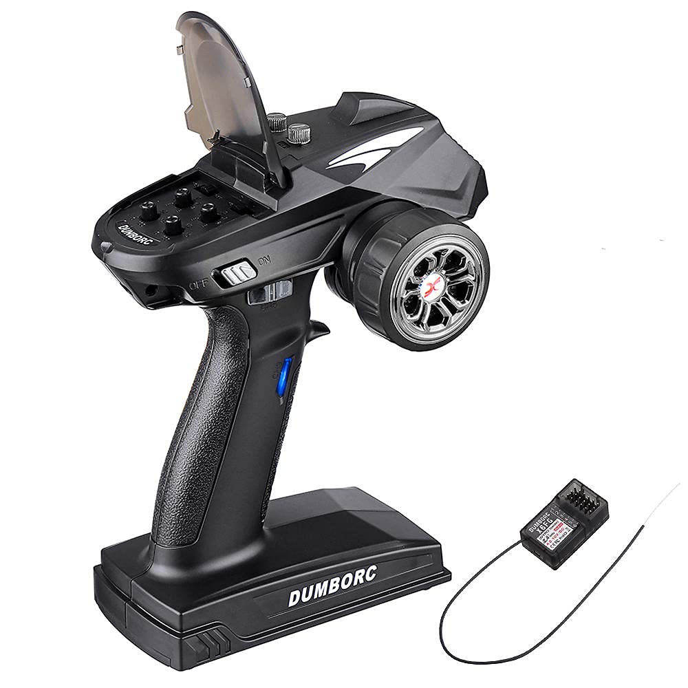 ZEZEFUFU RC DUMBORC-X6 6CH 2.4G RC Controller Trasmettitore Con Ricevitore X6FG per Rc Auto Barca Serbatoio Modello