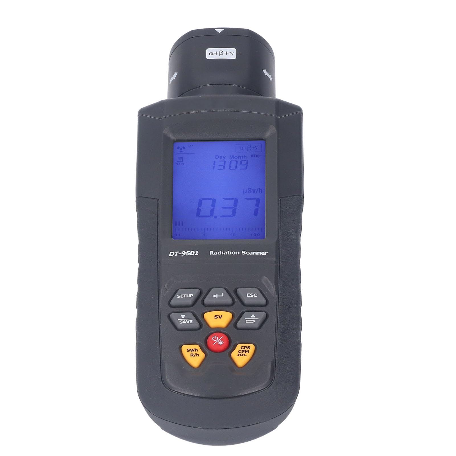 Hyuduo Detektor Promieniowania Jądrowego Licznik Geigera LCD z rurką wypełnioną Halogenem, Mierzy Promieniowanie Rentgenowskie Beta Gamma, Rejestrowanie Danych Bluetooth, do Użytku w Terenie w