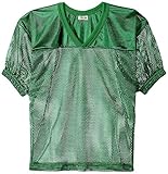 Adams Adult Football Jerseys, Porthole Mesh Practice Jersey with Dazzle Shoulders and Elastic Sleeves, Kelly Green, Large/X-Large