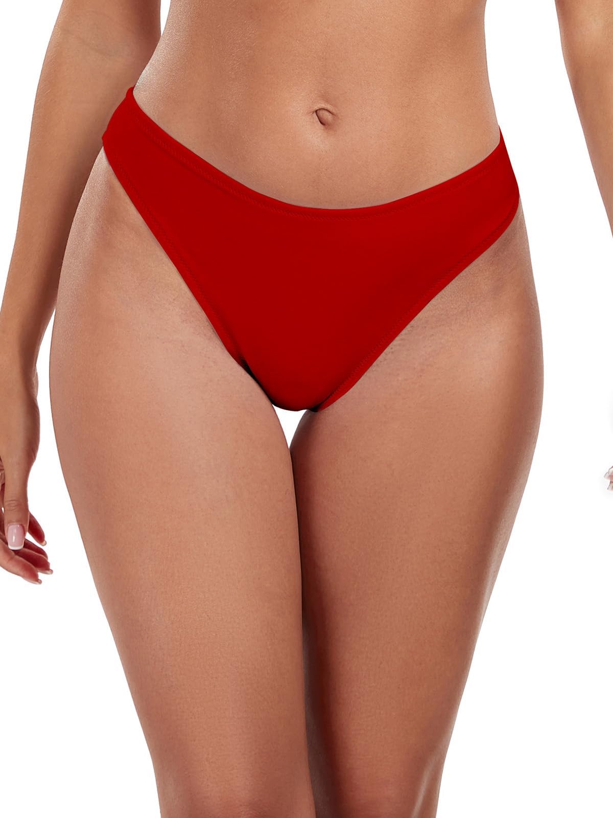 Ocean Blues Damen Cheeky Bikini-Höschen mit mittlerem Bund
