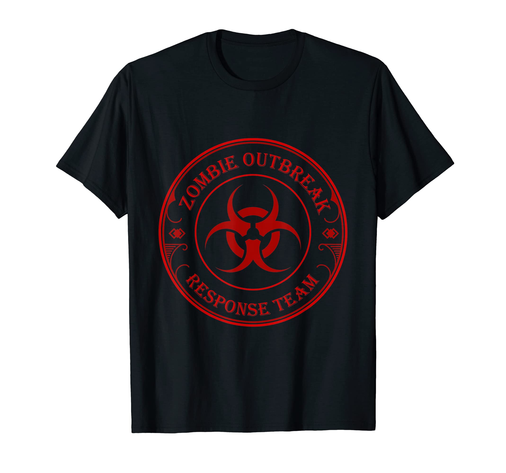 Fictional and super natural loversZombie outbreak response team Zombie T-ShirtOEKO-TEX STANDARD 100