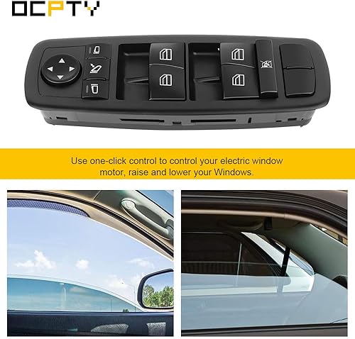 Miniatura 4 de OCPTY Interruptor de ventana eléctrica lado del conductor se adapta a Mercede 2006-2011s-Benz ML350 2010-2012 para Mercedes-Benz GL350 para