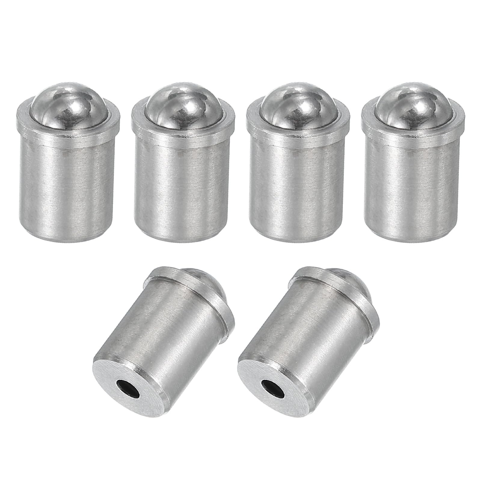 PATIKIL 6 Pcs Ball Plungers 304 Stainless Steel Ball Point Spring Plungers Cabinet Ball Catch Latch Catcher for Door Closet Drawer (10x13mm)
